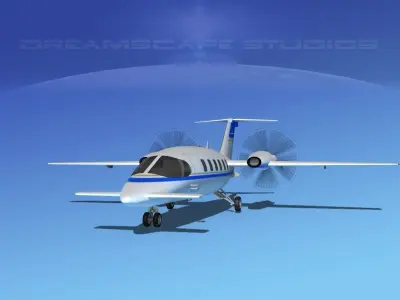 Piaggio Avanti P180 V18 3D model