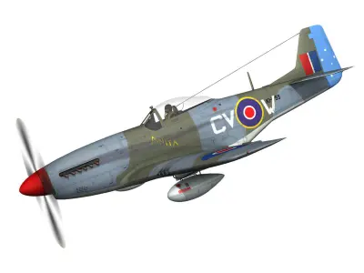 North American P51K Mustang MKIV - Anita - RAAF 3D model