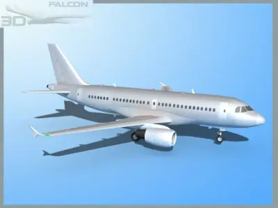 Falcon3D A319 FBMetal 3D model