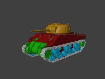 M4 Sherman Tank 3D model