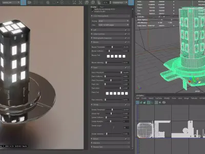 Photorealistic automotive lightbulb collection - item 006 3D model