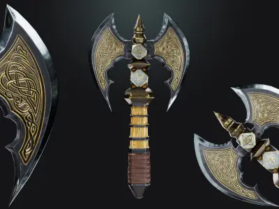 Medieval Stylized Weapons - AAA QUALITY Low-poly 3D model