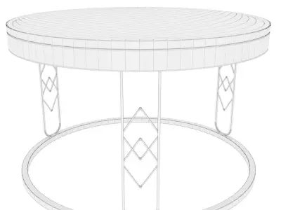 Modern Round Coffee Table Free 3D model purchase