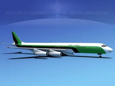 Douglas DC-8-63F Aer Turas 3D model