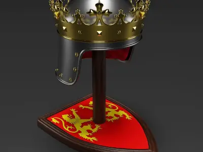 Medieval King Crown 3D model