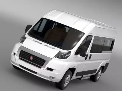 Fiat Ducato Panorama L2H2 2006-2014 3D model