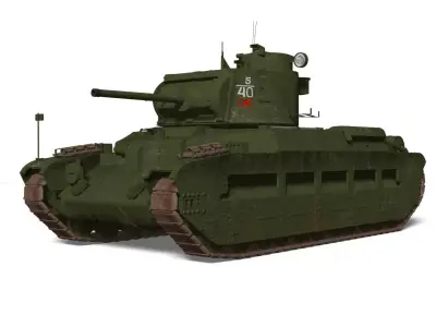 Mark II Matilda II Mk III IV 3D model