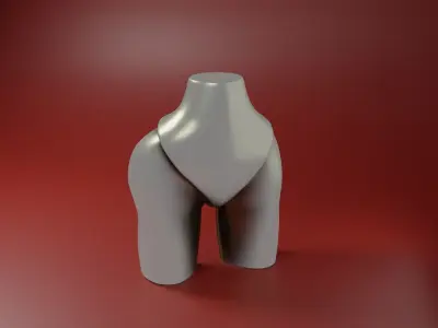 BUTT decoration Free 3D print model