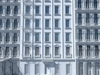 Commercial Building Facade 17 3D model