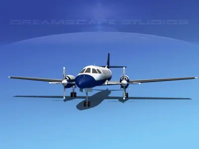 Swearingen SA226 Merlin Airways 3D model