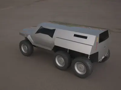devel sixty 6x6 concept car 3D model