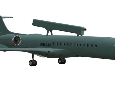 EMBRAER - EMB145 AEW C - ERIEYE - THE BRAZILIAN AWAC - Low-poly 3D model