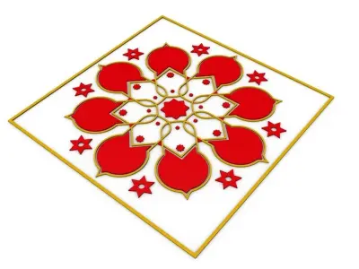 Islamic Pattern 01 Free low-poly 3D model