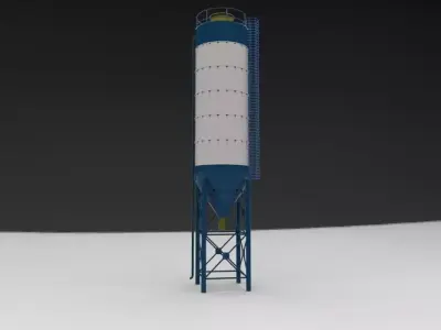 silo silage 3D model
