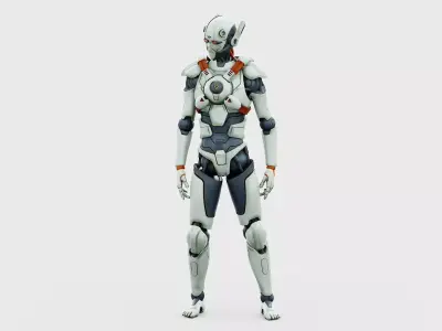 CYBORGTOPIA B-16  Rigged for Unreal Engine - Unity - MIXAMO 3D model