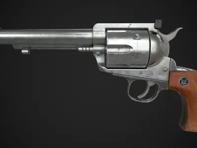 Blackhawk Magnum Low-poly 3D model