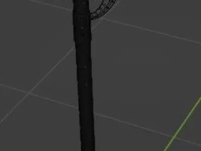 Melee weapon - Bardiche Free low-poly 3D model