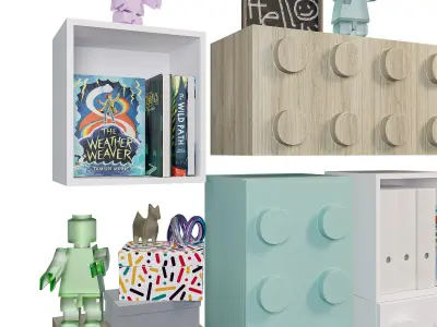 Lego Kids Furniture 3D model