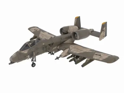 Aircraft02 military jet 3D model