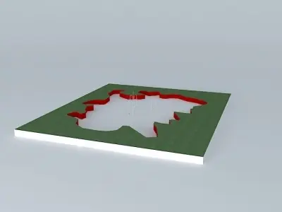 Garden Pond Free 3D model