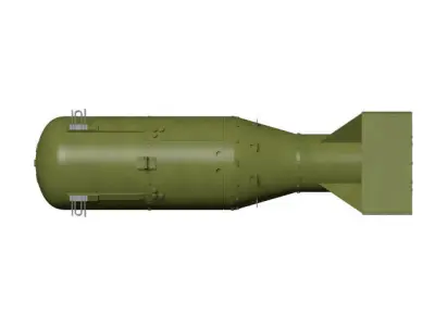 little boy atomic bomb 3D model