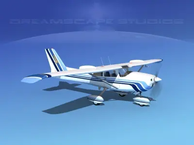Cessna 172 Skyhawk STOL V05 3D model