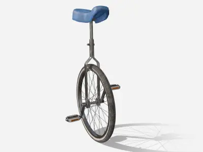 Unicycle Low-poly 3D model purchase