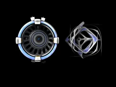 Teleport Gates Free 3D model