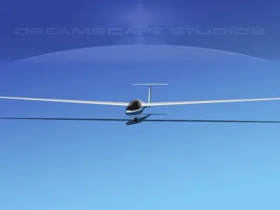 DG-400 17-Metre Motorglider V05 3D model