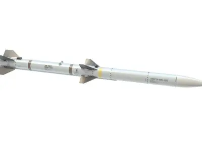 AIM 120C-7 AMRAAM 3D model