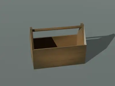  Set of 14 wooden boxes low poly game ready Free low-poly 3D model