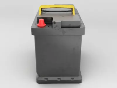 LOW POLY Car Battery 3D model Low-poly 3D model