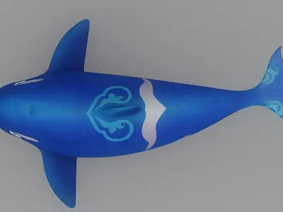 Cartoon Fish 7 Low-poly 3D model
