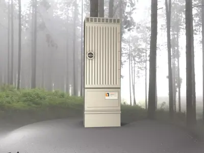 Electrical Distribution Cabinet 138 Low-poly 3D model