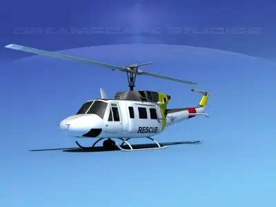 Bell UH-1N Philippines Air Force 3D model