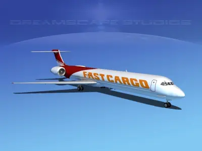 McDonnell Douglas MD80 Fast Cargo 3D model