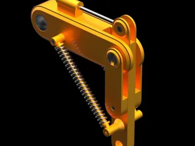 Subdivision-Ready Mechanical Details Kit-Bash 3D model