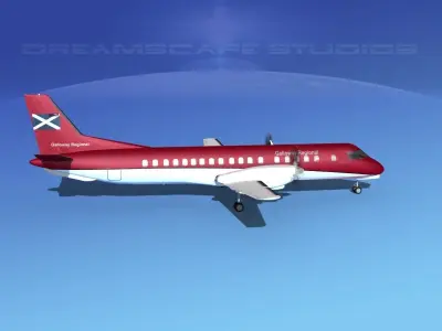 SAAB 2000 Galloway Regional 3D model