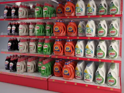 Mall Stand Set 04 3D model