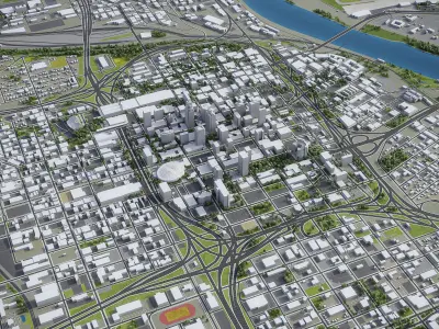 Kansas Low-poly 3D model