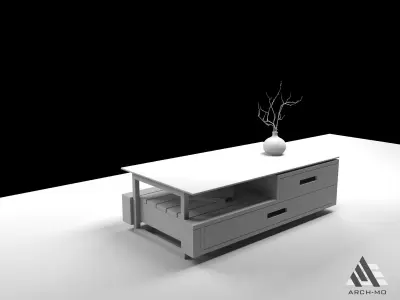 Coffee table 03- furniture Free low-poly 3D model
