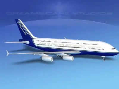 Airbus A380-800 Air Charter Intl 3D model