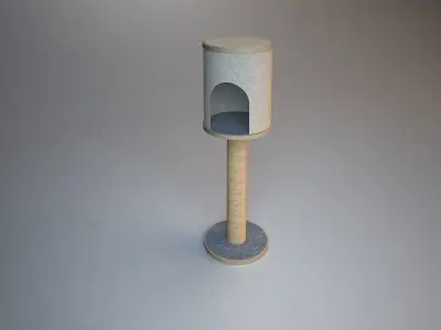 Wooden Cat Tree Construction part 2 3D model