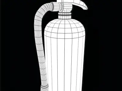 Extinguisher fire - fire 3D model