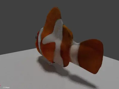 Clownfish clown fish Low-poly 3D model