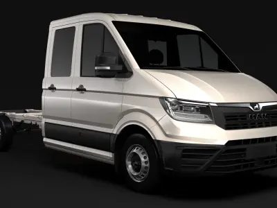 MAN TGE Chassi DoubleCab L3 2017 3D model