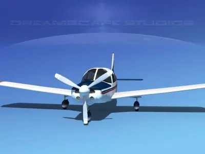 Piper Cherokee Six 260 V03 3D model