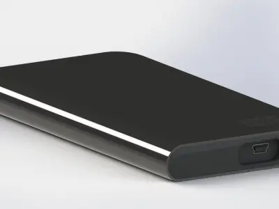 External harddrive Free 3D model