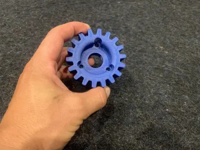 50cc 2 stroke engine coupling 3D model