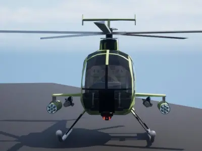 Little Bird Helicopter 3D model